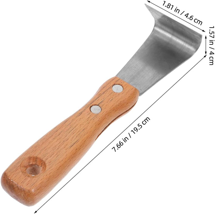 Toyvian Rindenschäler mit Holzgriff Manuelles Entrindungswerkzeug für Gartenbäume Rostfrei Langlebig
