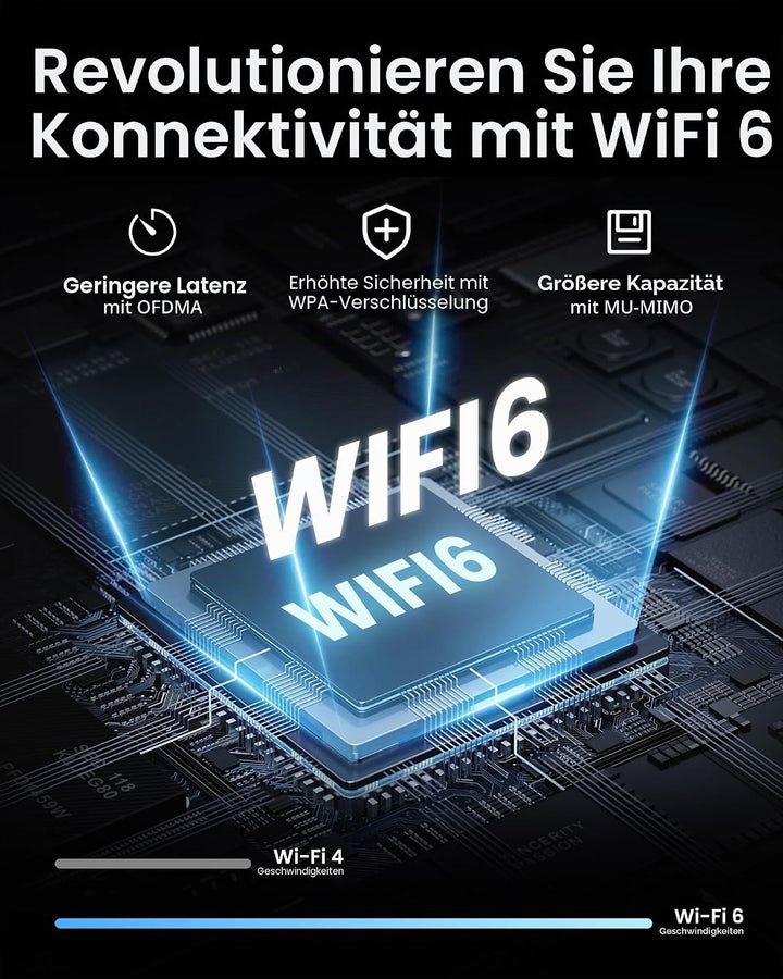 ZOSI 3K Wi-Fi 6 Outdoor Überwachungskamera mit 360° Pan &amp; Neigung, 2,4 GHz WLAN Kamera für Aussen mi