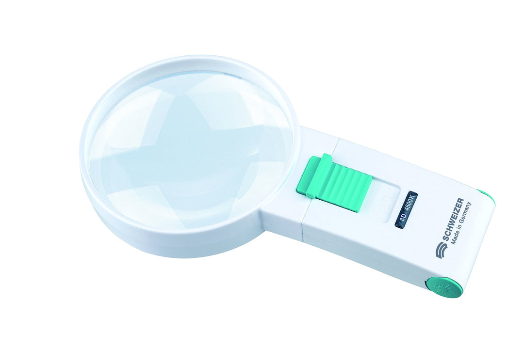 ÖKOLUX plus mobil Handleuchtlupe - 8 D / 3-fach / 85 mm / 6500 K