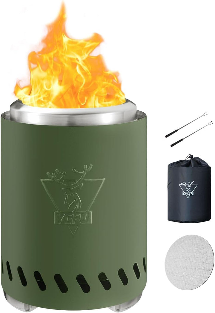 Generic Rauchfreie Feuerstelle,Tischfeuerstelle Feuerstelle Rauchfrei Campingkocher für den Aussenbe