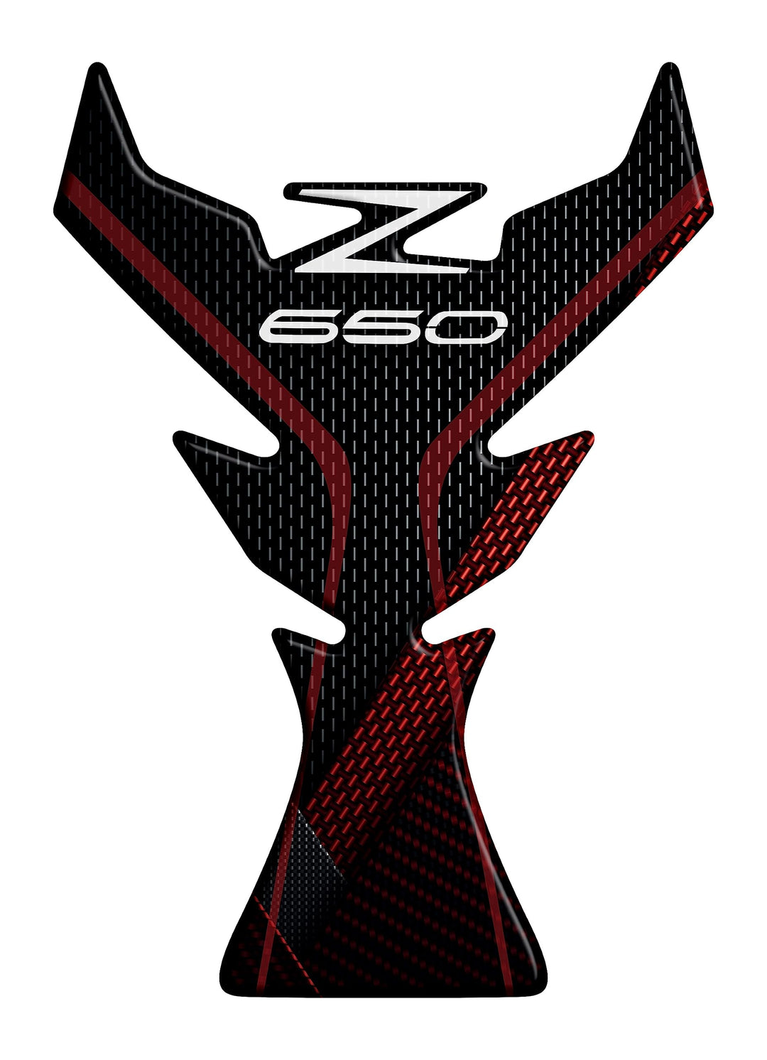 Paraserbatoio.it Aufkleber aus Harz, 3D-Effekt, kompatibel mit Kawasaki Z650 (Metallic Spark Black -