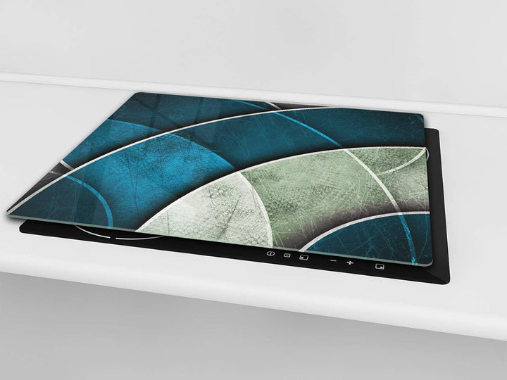 Schneidbrett aus Hartglas und schützende Arbeitsoberfläche – Schneideplatten SINGLE mit 60 x 52 cm u
