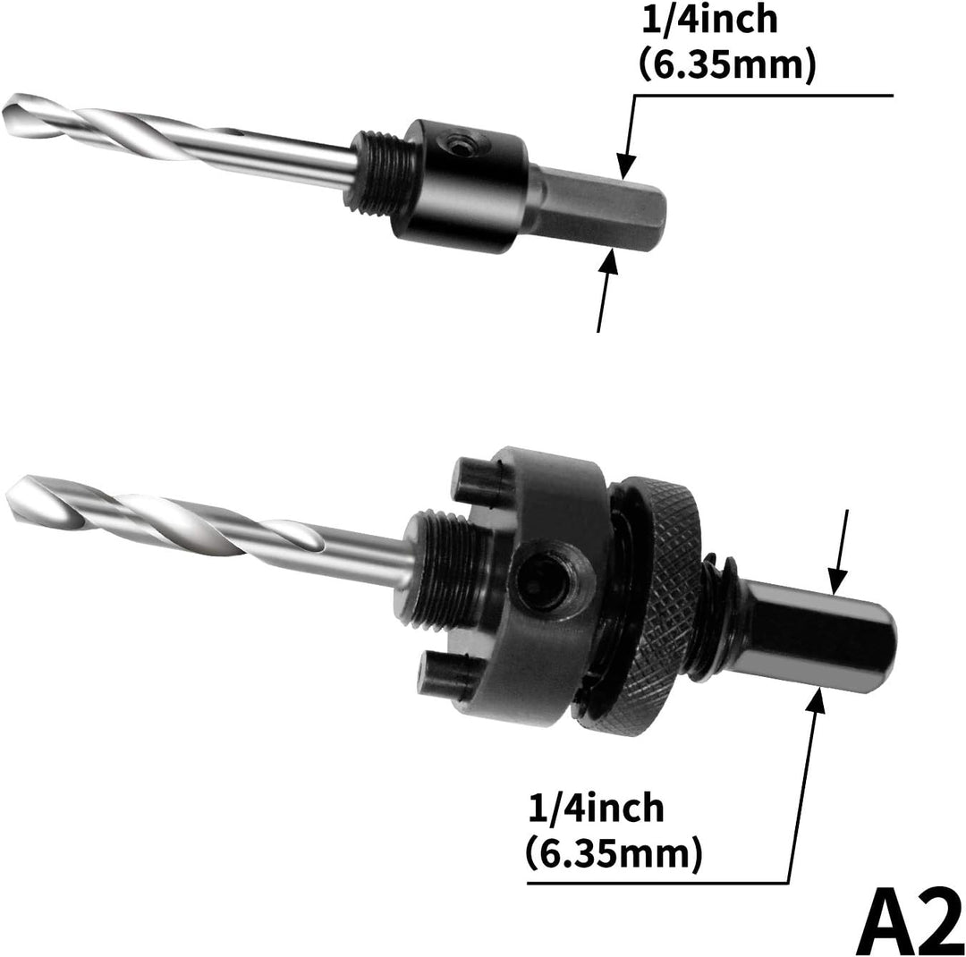 LAIWEI Lochsägen-Adapter-Set 5 Stück, Bohrer-Set, Bohrwerkzeug, kompatibel mit 14-360 mm Lochsägen S