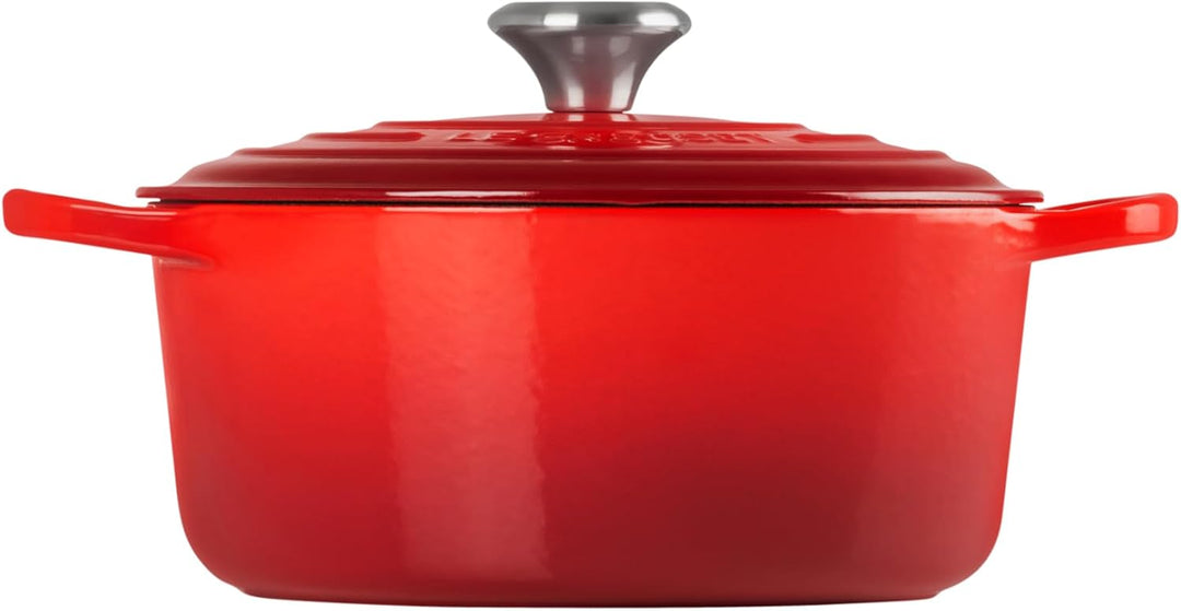 Le Creuset Signature Gusseisen-Bräter mit Deckel, Ø 24 cm, Rund, Für alle Herdarten und Induktion ge