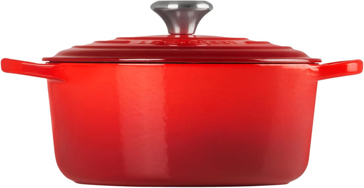 Le Creuset Signature Gusseisen-Bräter mit Deckel, Ø 24 cm, Rund, Für alle Herdarten und Induktion ge