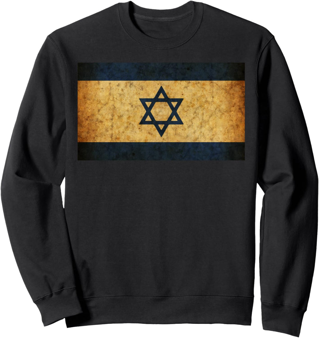 Vintage Israelische Flagge Davidstern Sweatshirt