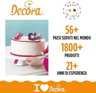 DECORA, 9271050 Kunststoff-Drehteller, Professionelle Torten-Drehscheibe aus Kunststoff, Leicht zu r