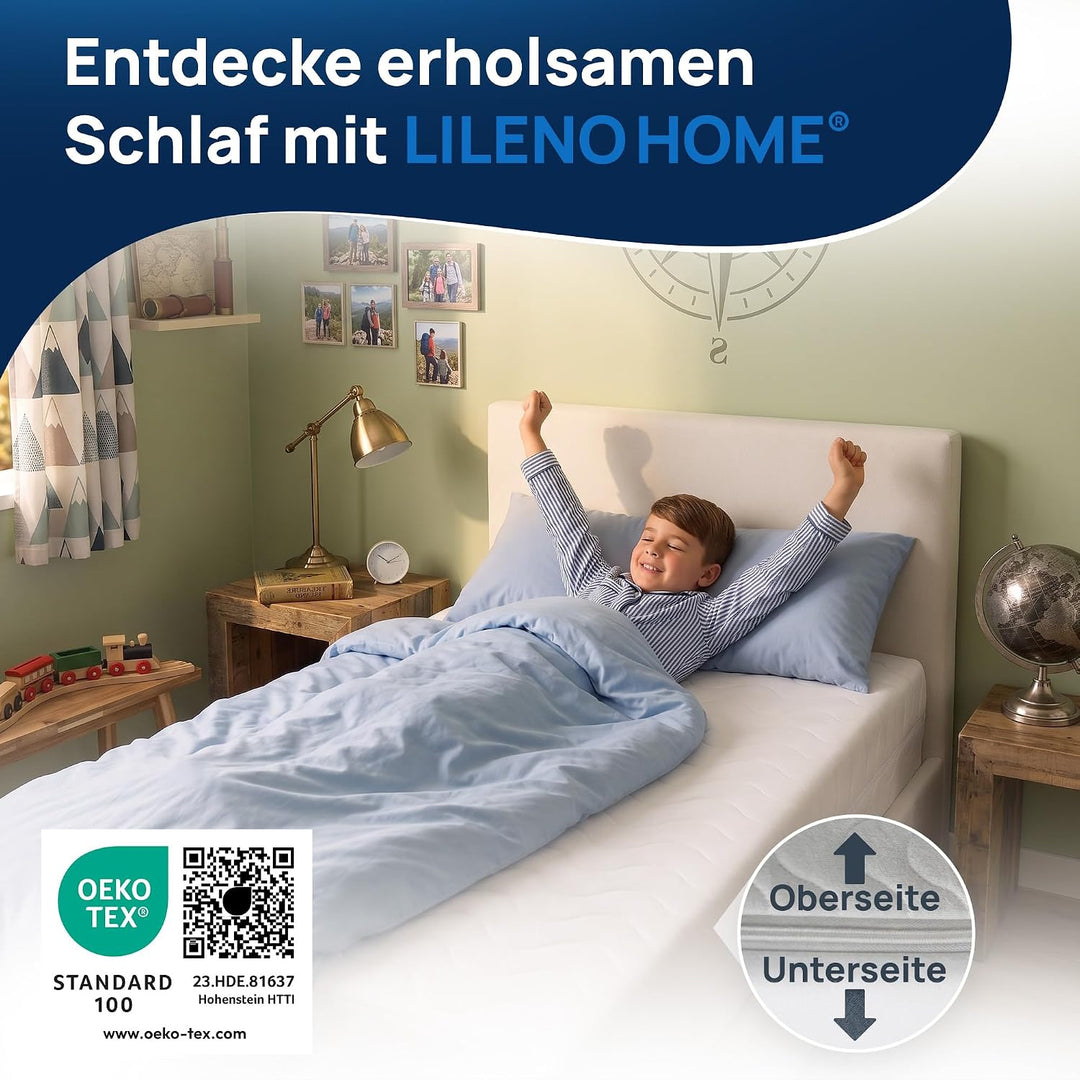 LILENO HOME Kinderbett Matratzenbezug 70x140 cm mit Reissverschluss - MATRATZE Nicht ENTHALTEN - was