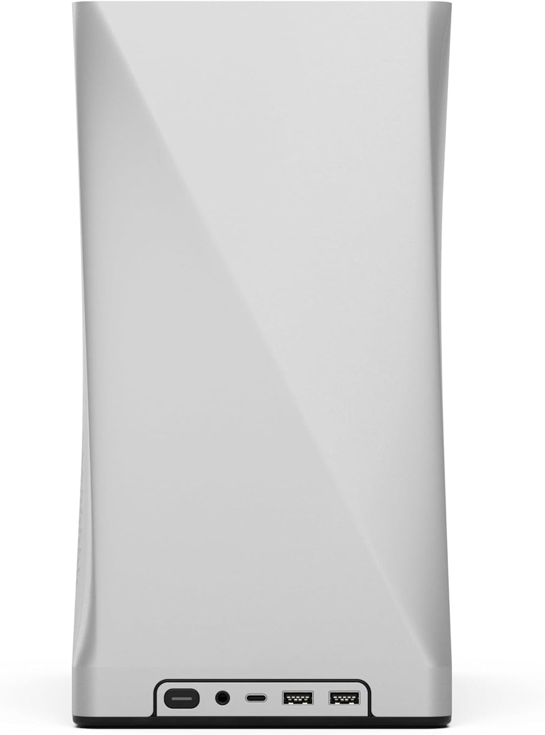 Fractal Design Era 2 ITX PC Case in Silver - Sleek Anodized Aluminum, Solid Walnut Top, Supports 3-S