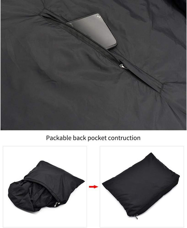WOSAWE Herren Softshell Jacke mit Kapuze, Atmungsaktiv Windjacke Lightweightjacke für Wandern Radfah