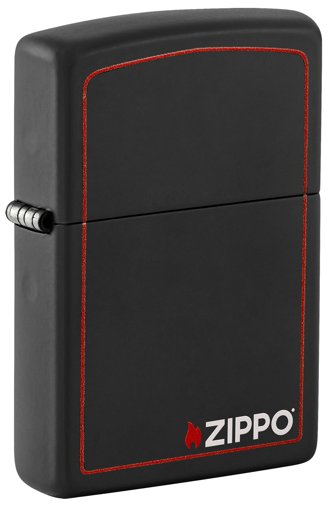 Zippo Original Feuerzeug Black Matte with Border & Logo