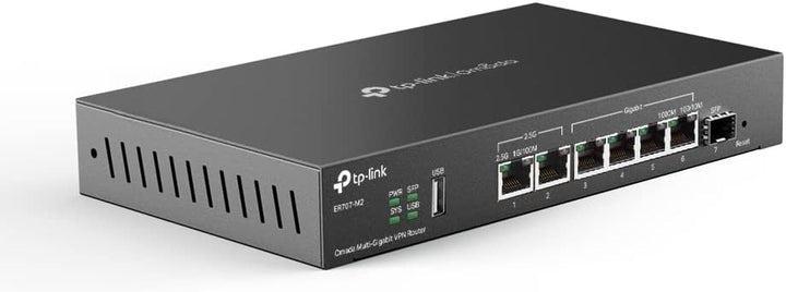 TP-Link ER707-M2 Multi-Gigabit VPN Router (1× 2,5G WAN, 1× 2,5G WAN/LAN, 1× SFP, 4× Gigabit WAN/LAN,