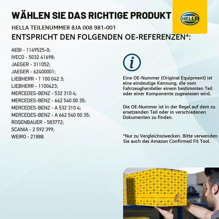 HELLA 8JA 008 981-001 Adapter, Steckdose - 12V - von 7-polig auf 13-polig - Länge: 101mm 7-pol Steck
