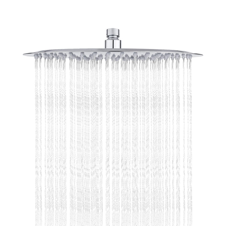 Ibergrif - Edelstahl Kopfbrause Regendusche, Duschkopf, 12 Zoll, Edelstahl, Silber, 30 CM, M20299 Ru