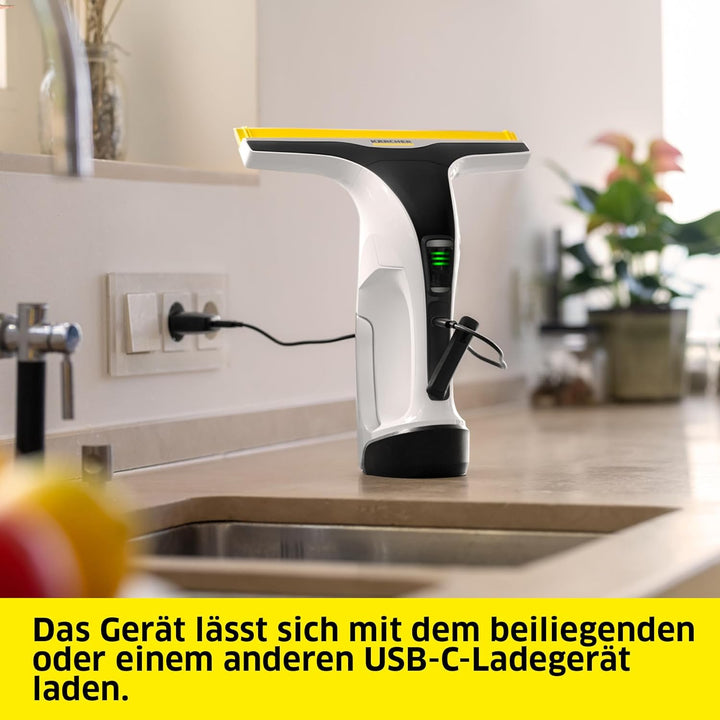 KÄRCHER Akku-Fenstersauger WV 8 Signature Line mit Xtra!Flex® Silikonlippe, Akkulaufzeit: 55 min, Sc