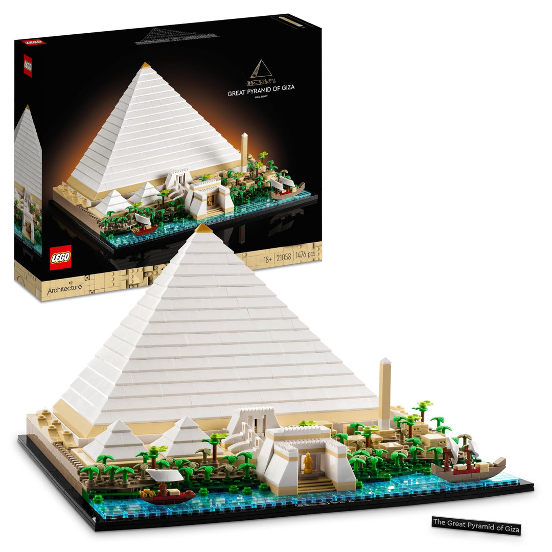 Lego 21058 Architecture Cheops-Pyramide Bausatz zum Basteln als kreatives Hobby, Geschenkidee für Er
