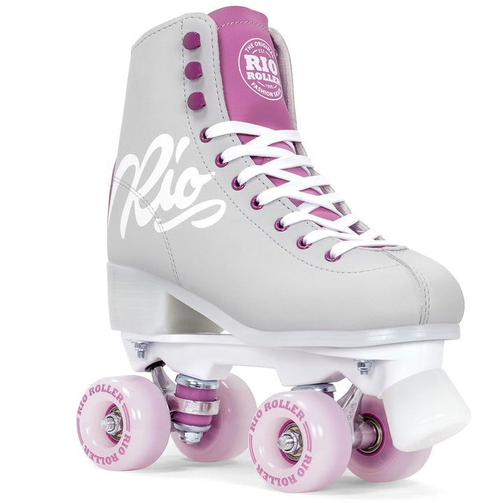 Rio Roller Script Retro Rollschuhe Disco Roller grau-lila UK8A - EU42 - US9, UK8A - EU42 - US9