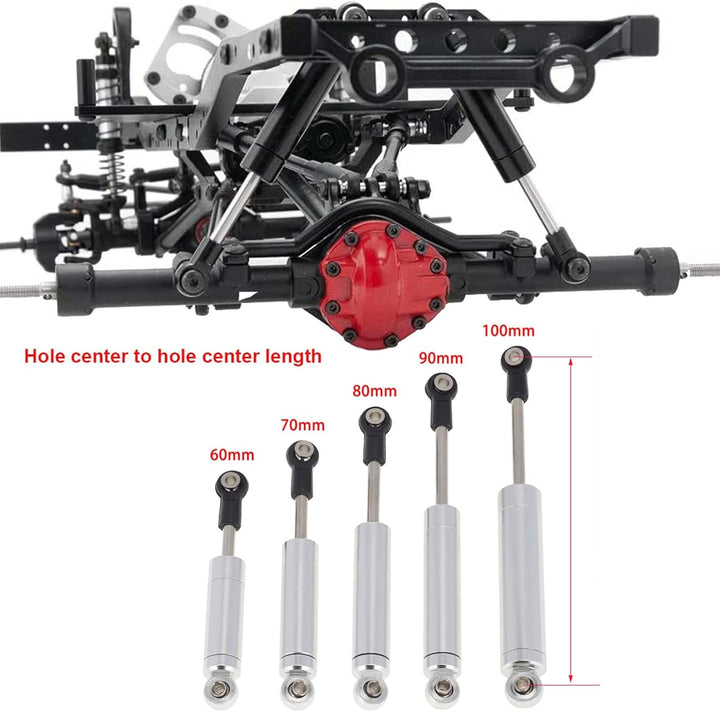 KEEDA 4 Stück Eingebauter Frühling Stossdämpfer RC Auto Dämpfer, Ersatzteil für 1/10 RC Crawler Auto