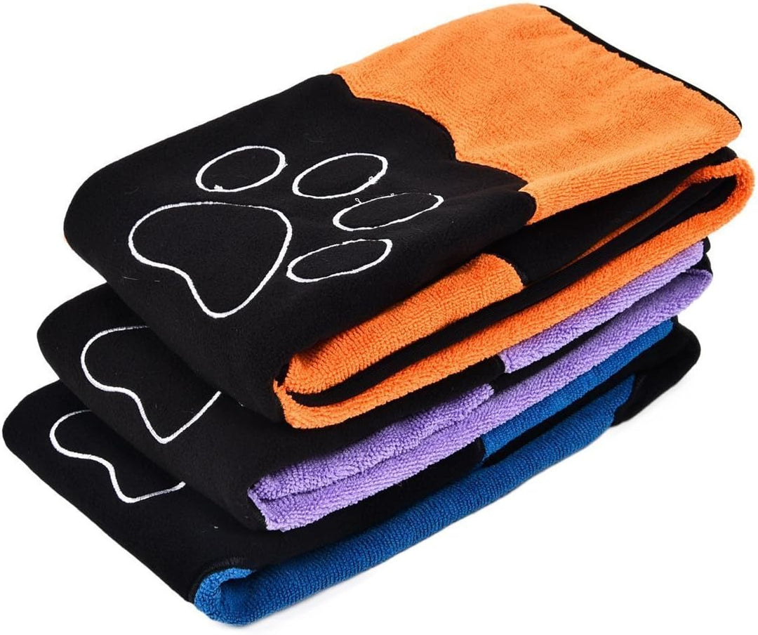 Sporty Mikrofaser Handtuch für Katzen und Hunde Towel in 3 Farben saugfähig (Blau), Blau