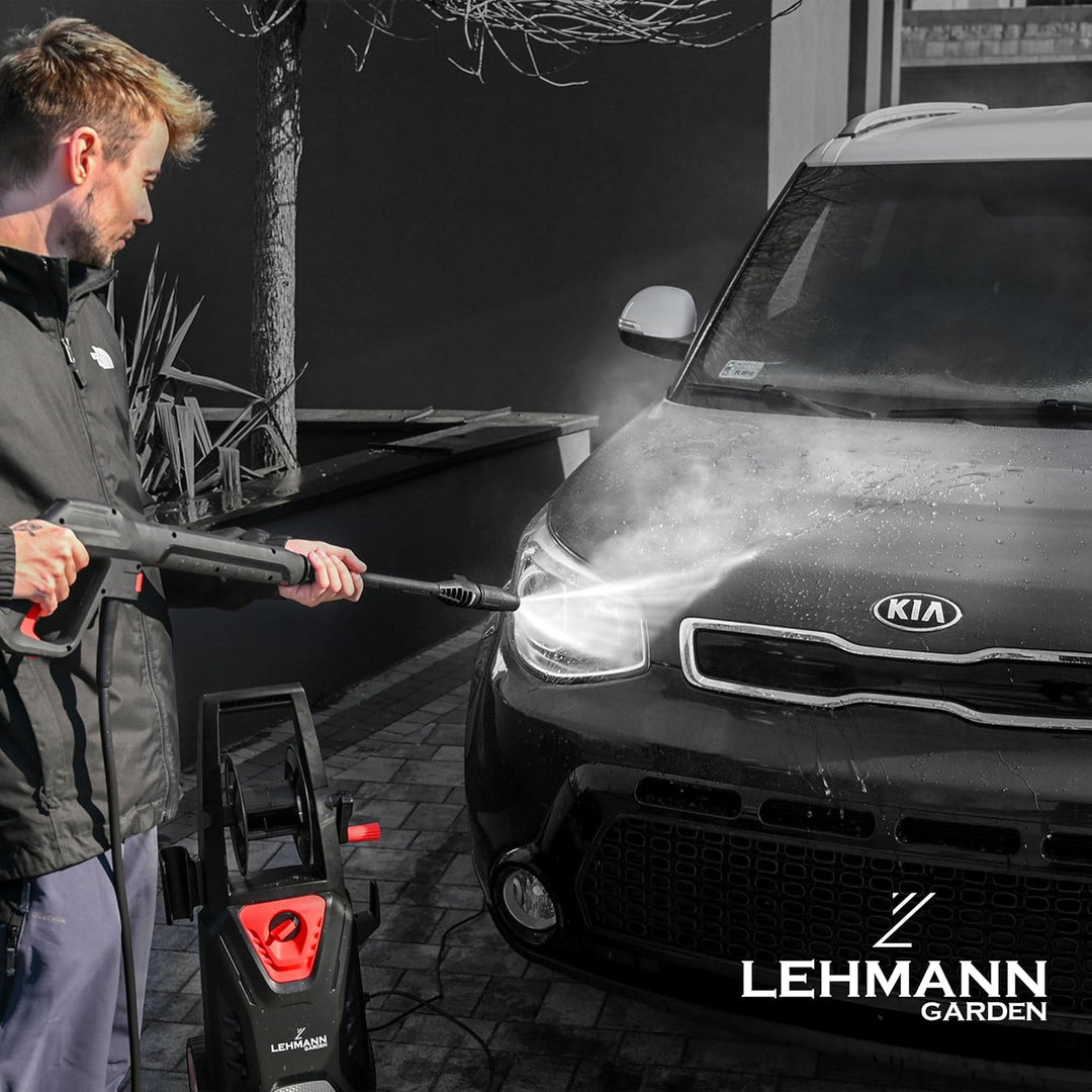 Hochdruckreiniger mit Aluminiumpumpe 220 bar | 450 l/h Fördermenge | 1800 W Leistung | 5m Hochdrucks