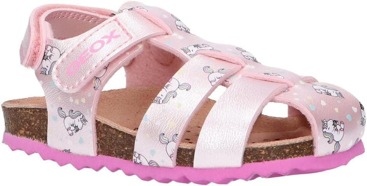 Geox Mädchen B Chalki Girl Sandalen, 20 EU Lt Pink Fuchsia