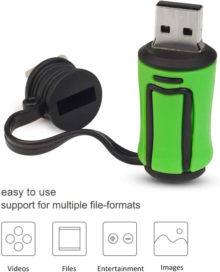 Borlter Clamp 32GB 4 Stück USB-Stick Golfschlägertasche Muster Speicherstick Interessantes USB-Flash