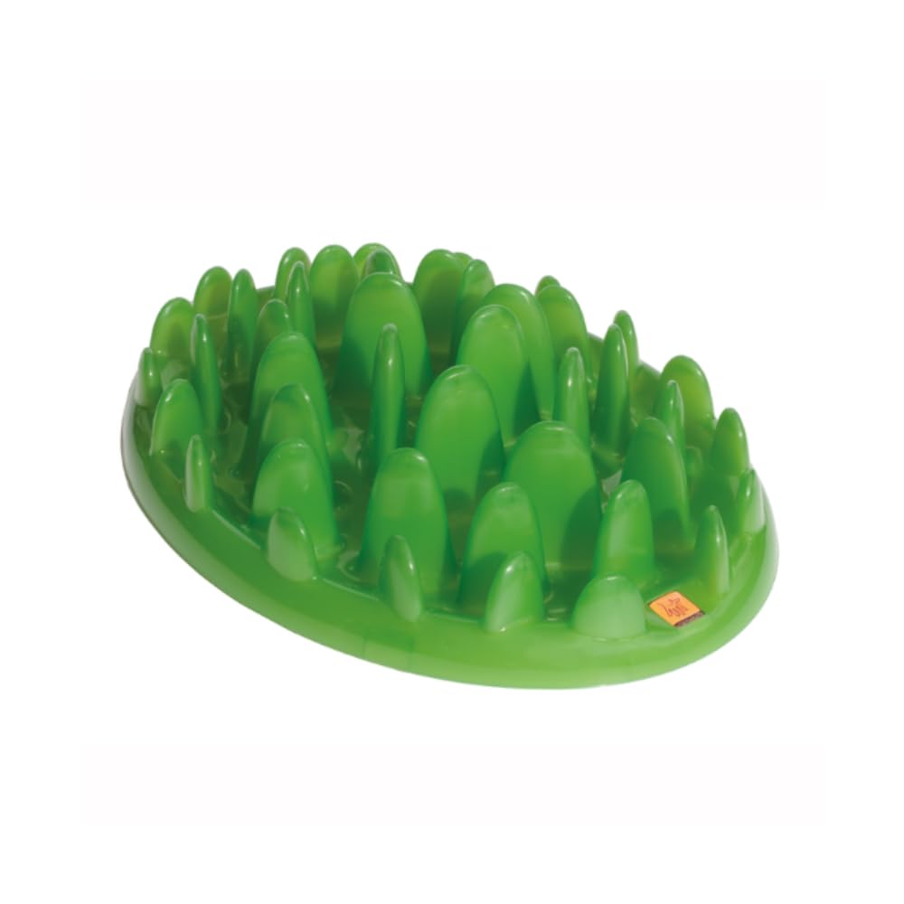 Anti Schling Napf green für Hunde + Katzen Fressnapf Futternapf Hundenapf - in grün Gross, Gross