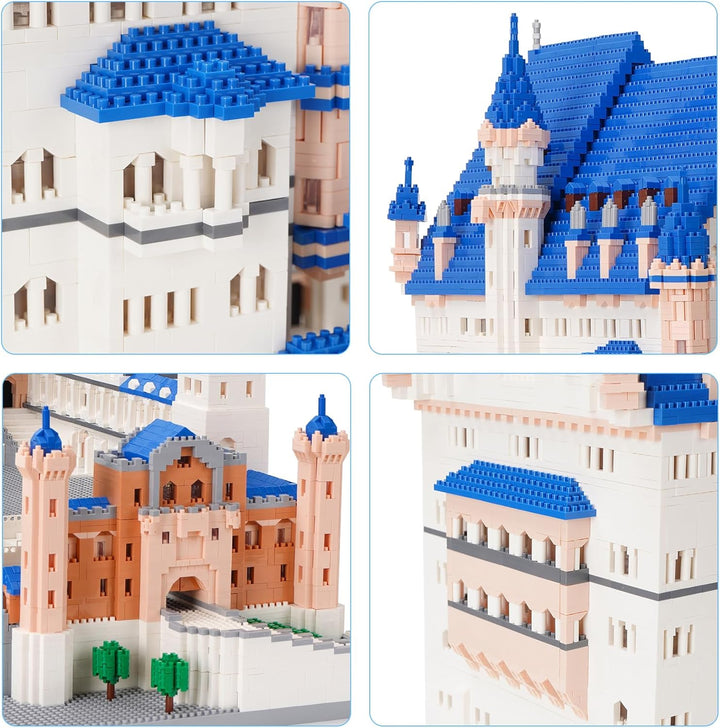 LULUFUN Baustein-Set, Mini Bausatz, berühmte Architektur Mini Block Set, Spielzeug Geschenke für Erw