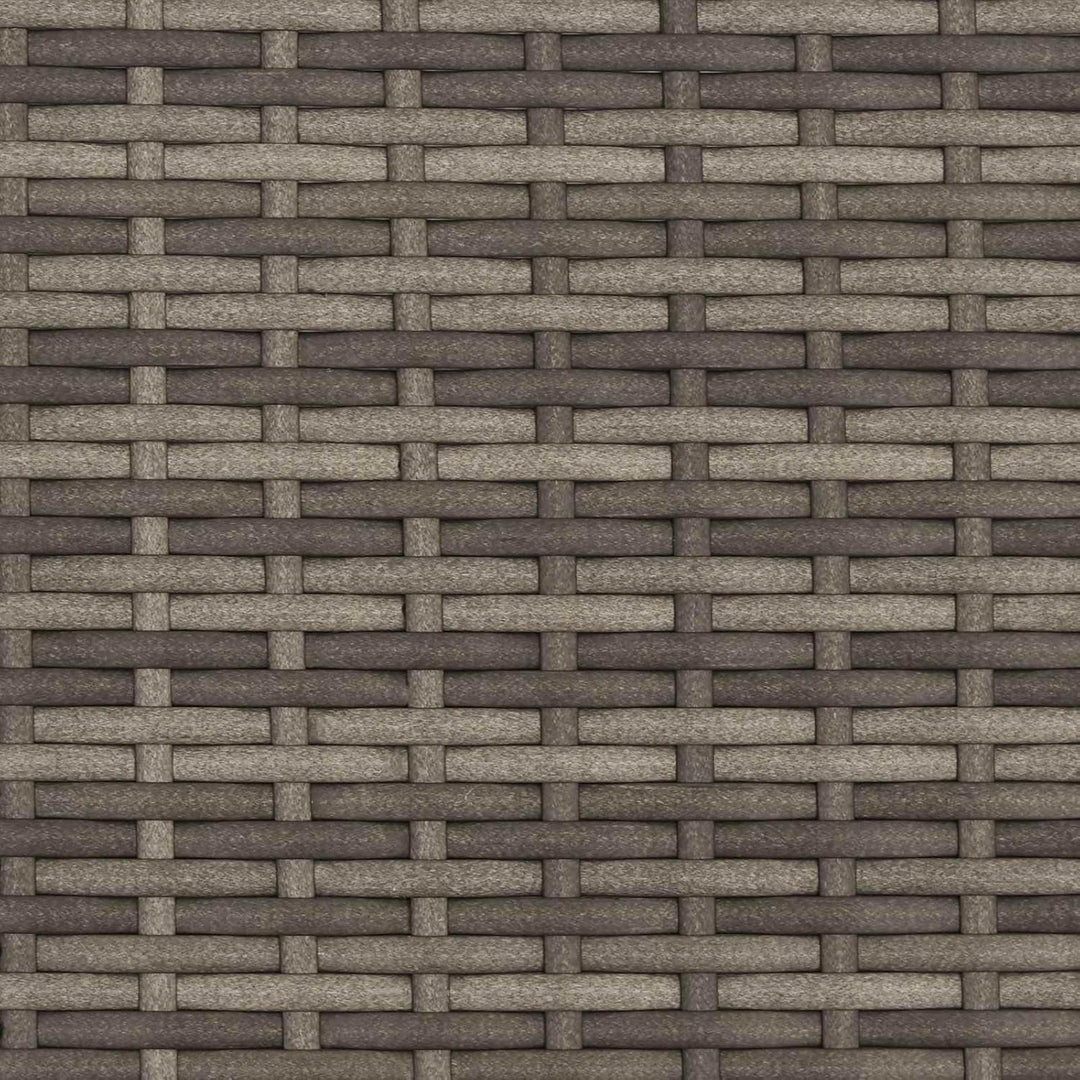 vidaXL Couchtisch für draussen Grau Ø 68 x 30 cm Poly-Rattan, Moderner runder Gartentisch, wetterfes