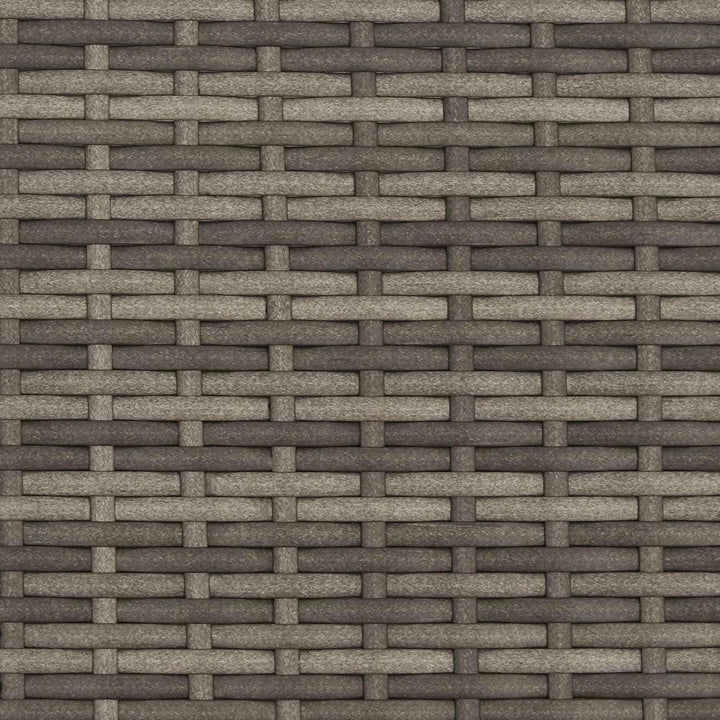 vidaXL Couchtisch für draussen Grau Ø 68 x 30 cm Poly-Rattan, Moderner runder Gartentisch, wetterfes