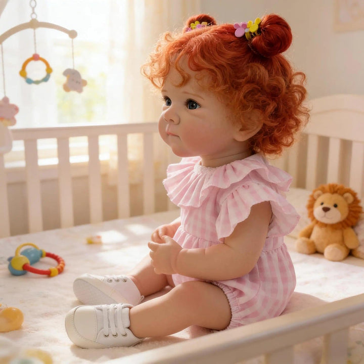 Zero pam Reborn Baby Vollsilikon Lebensecht Mädchen 45cm Realistisch Baby Puppe Mit Haaren Wie Echte