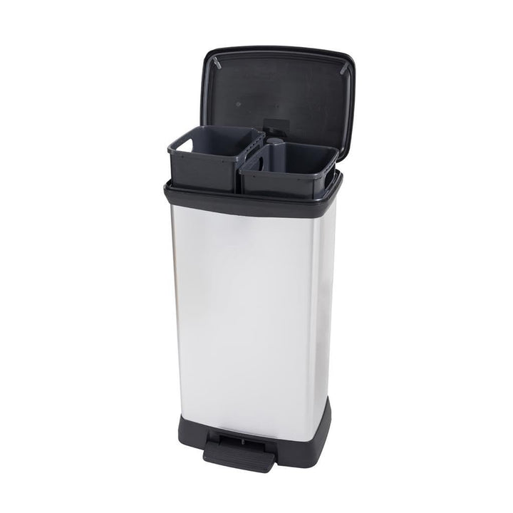 Keter | Decobin Duo 23L/23L Zilver metallic (1412026)