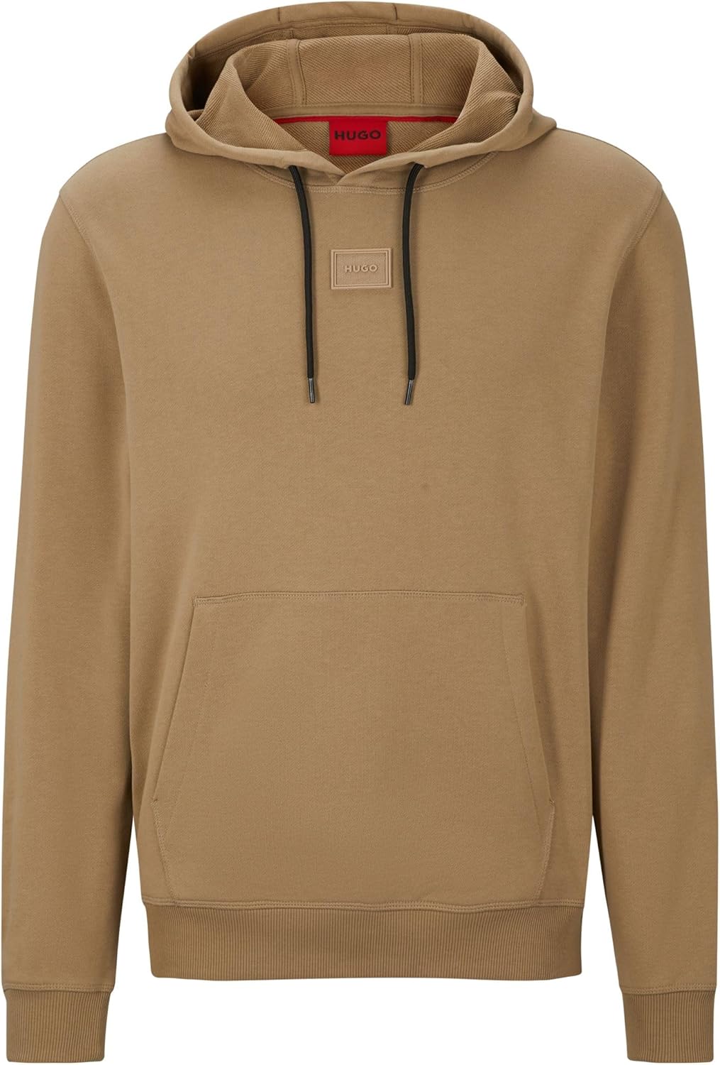 HUGO Herren Daratschi C Hoodie aus Baumwoll-Terry mit tonalem Logo-Aufnäher M Open Brown242, M Open