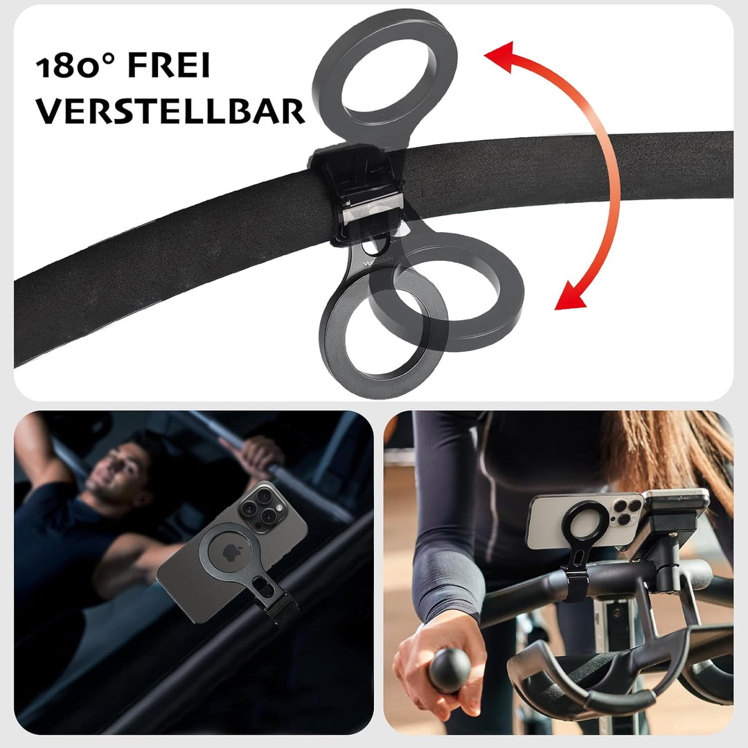 Magnetischer Handyhalter für Kinderwagengriff, kompatibel mit MagSafe (starker Magnet) – 180°verstel