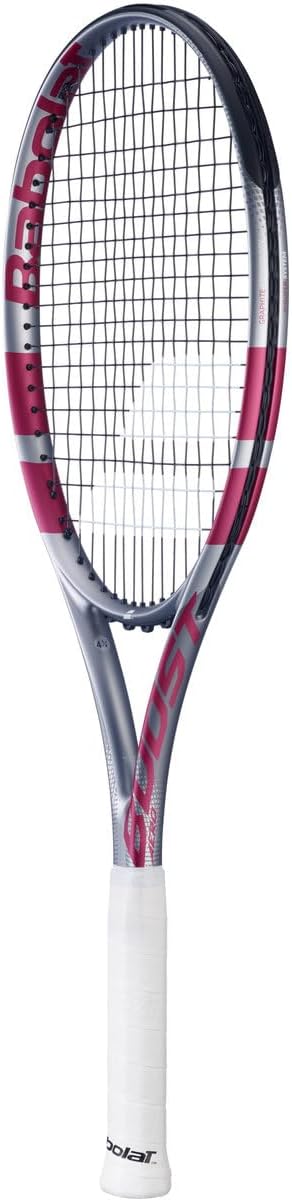 Babolat Boost Aero Strung Tennisschläger, Grau/Himbeerrosa 0
