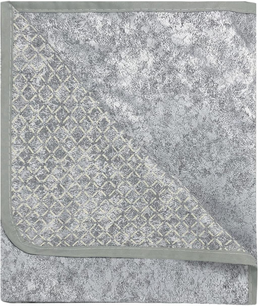 Italian Bed Linen “Glamour” rutschfest Sofa Abdeckung, Hell grau, 2 Plätze 2 Plätze Hell Grau, 2 Plä