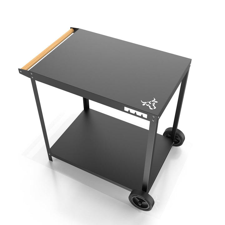 tuning-art GWB Grillwagen | Grilltisch | Beistelltisch | Outdoor | BBQ Servierwagen | 50 x 72 cm, Fa
