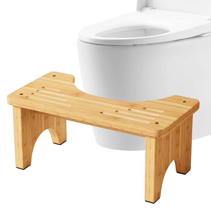 Toilettenhocker Erwachsene, 40×20×17cm Ergonomischer Klohocker WC | Hocker Badezimmer, für Hämorrhoi