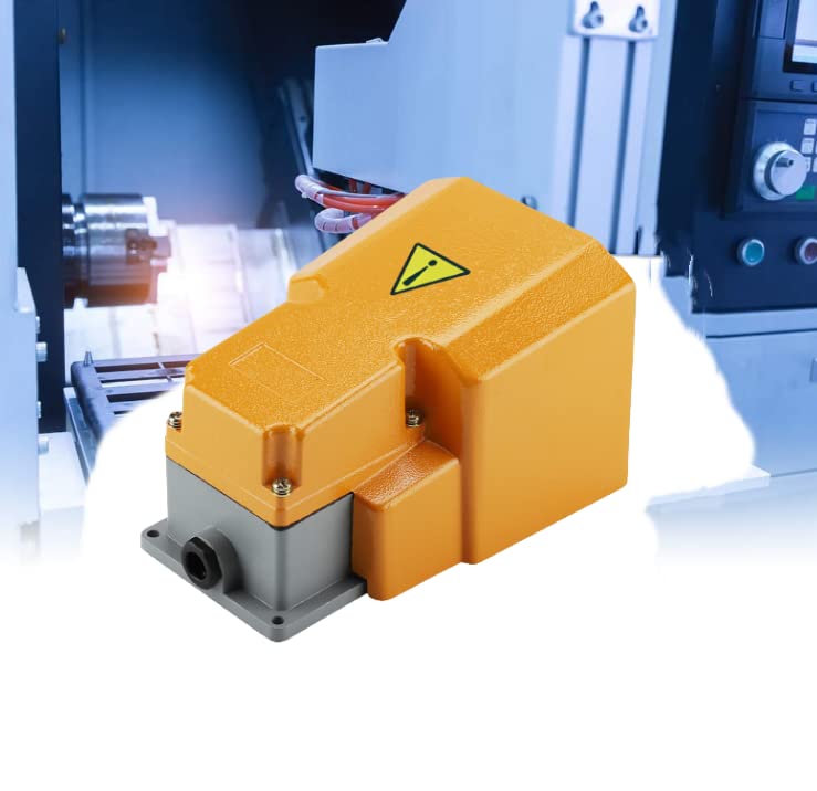 Fusspedalschalter, 250 V, 10 A, Aluminiumlegierung, ölbeständig, korrosionsbeständig, Fusspedal, Ein