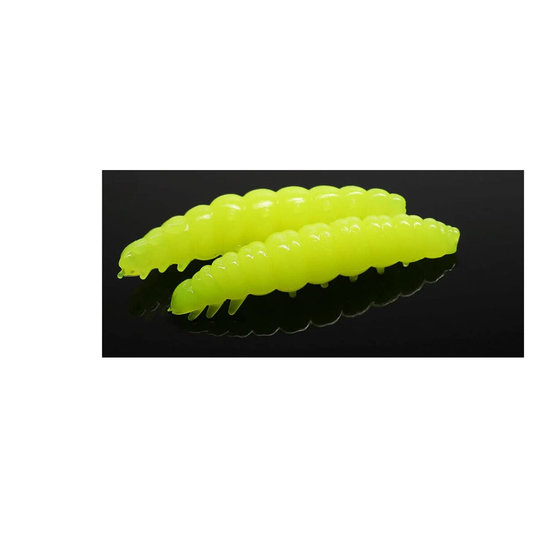 Libra Lures Larva Knoblauch Forellen Köder Maden Imitation 006-hot yellow limited edition 3.5cm, 006