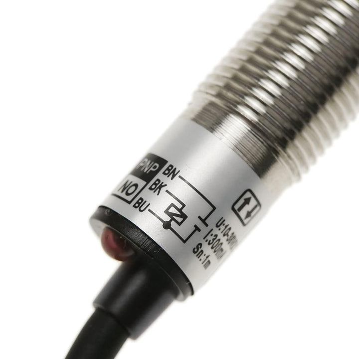 BeMatik Lichtsensor NPN NO 10-36VDC M12 1 m Reflektor (TZ055)