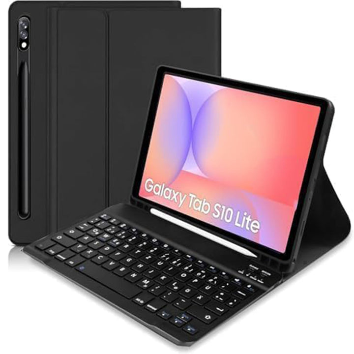 Tastaturhülle für Samsung Galaxy Tab S10 FE/S9 FE 10.9"/S9 11", Magnetische abnehmbare Bluetooth-Tas