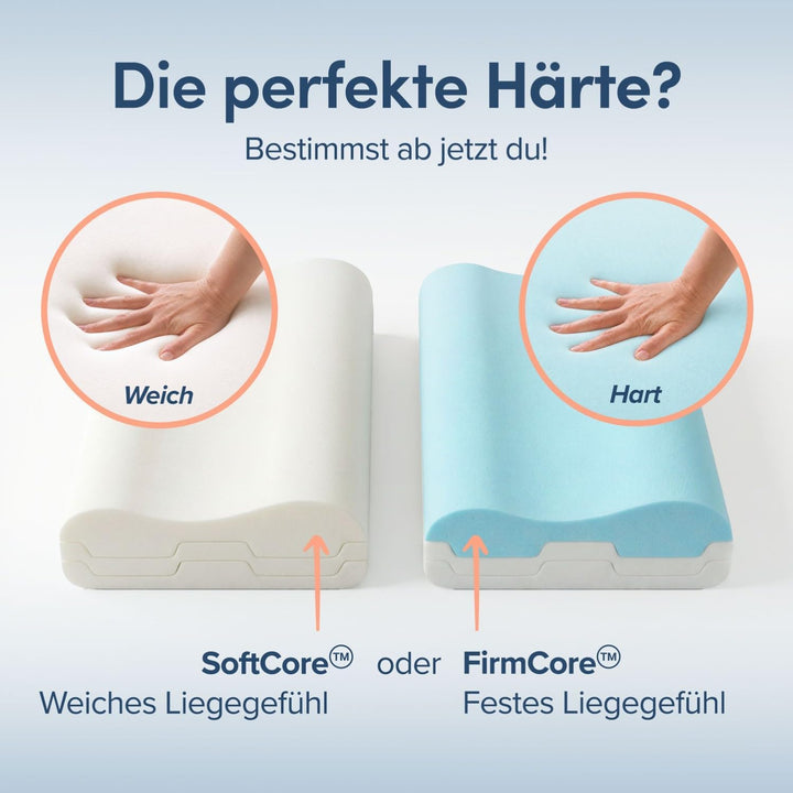 Blumtal Orthopädisches Nackenstützkissen aus Memory Foam - ergonomisches Kopfkissen mit individuelle