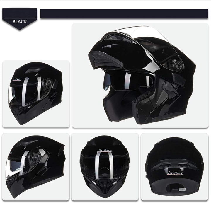 JIEKAI Helm für Motorräder Full-Face Motorcycle Helmet Tragbarer Integralhelme Flip-up Motorradhelm