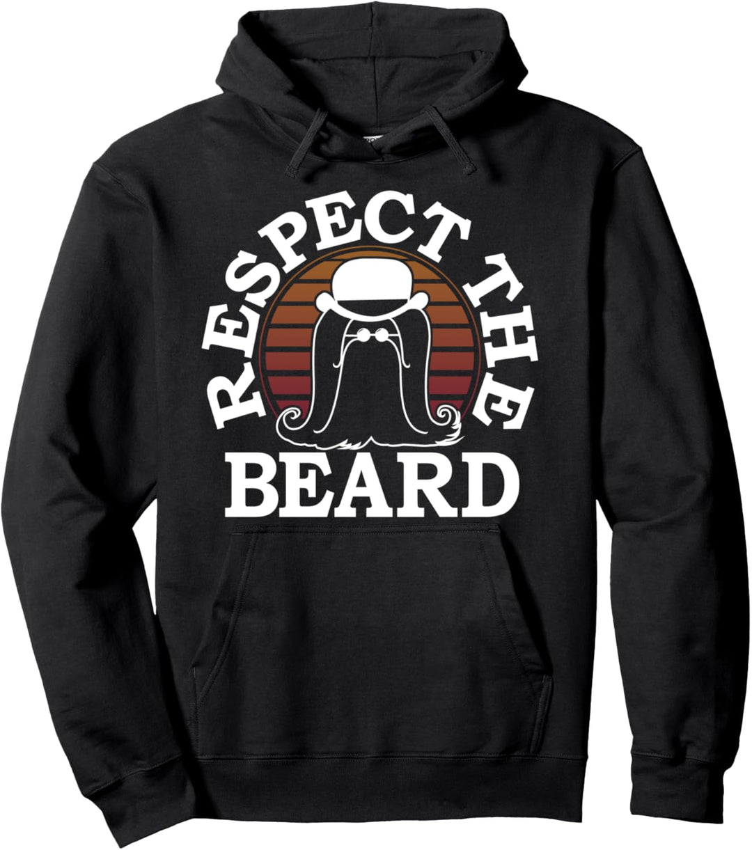 The Addams Family Cousin It Respect The Beard Light Pullover Hoodie