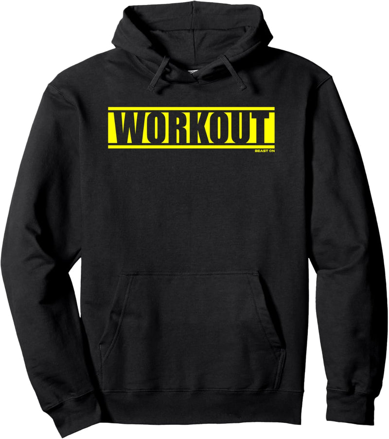 Workout Gelb Gym Fitness Workout Gym gelbes Druck Motiv Pullover Hoodie