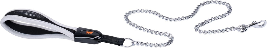 Ferplast Guinzaglio per Cani in Metallo Antimorso ERGOCOMFORT METAL, Impugnatura Ergonomica, Soffice