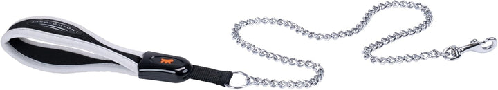 Ferplast Guinzaglio per Cani in Metallo Antimorso ERGOCOMFORT METAL, Impugnatura Ergonomica, Soffice