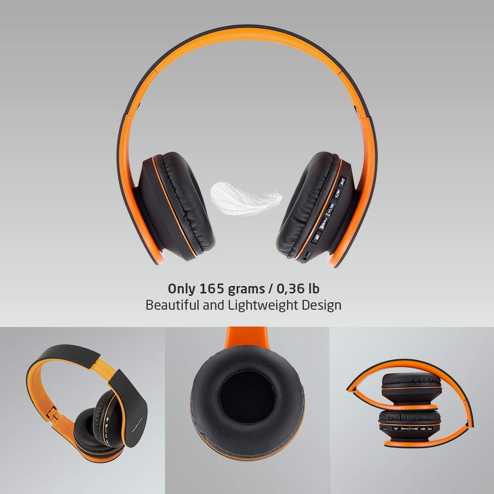 PowerLocus P1 Bluetooth Kopfhörer Kabellos, Wireless 5.0 Bluetooth Kopfhörer Over-Ear, Over Ear Kopf