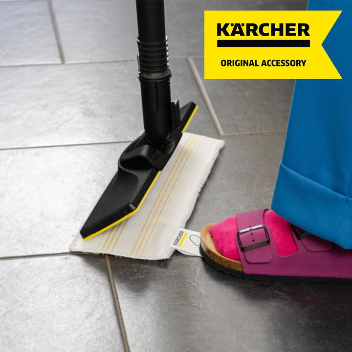 Kärcher Mikrofaser-Bodentücher EasyFix, kompatibel mit der Bodendüse EasyFix für die Kärcher SC Damp